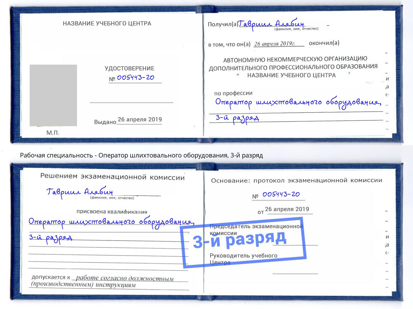 корочка 3-й разряд Оператор шлихтовального оборудования Старая Русса